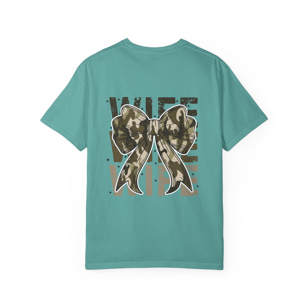 Camo Bow "Wife Vibes" T-Shirt