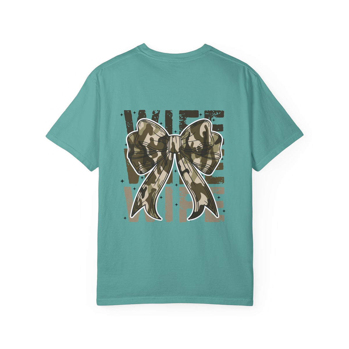 Camo Bow "Wife Vibes" T-Shirt