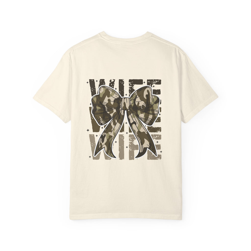 Camo Bow "Wife Vibes" T-Shirt
