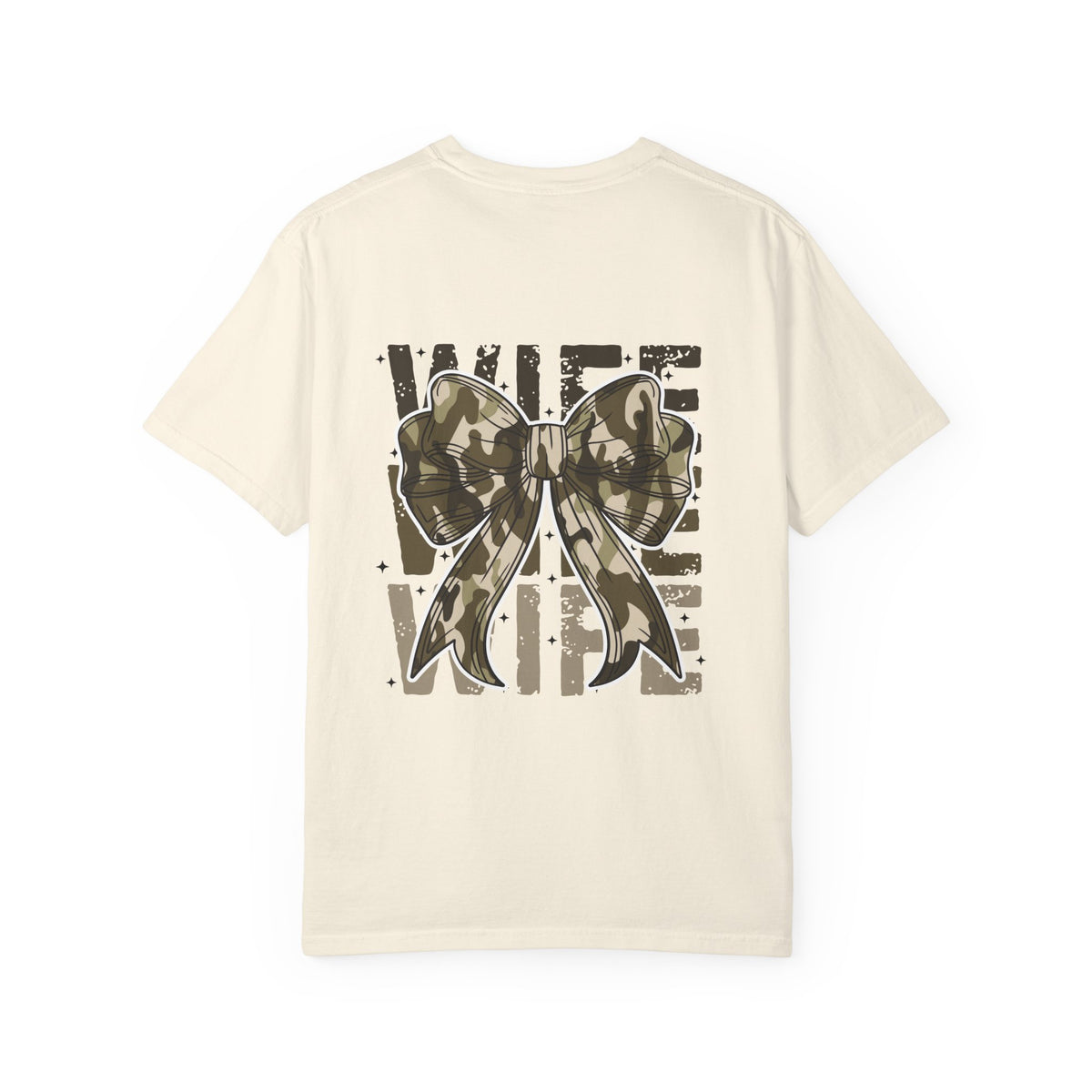Camo Bow "Wife Vibes" T-Shirt