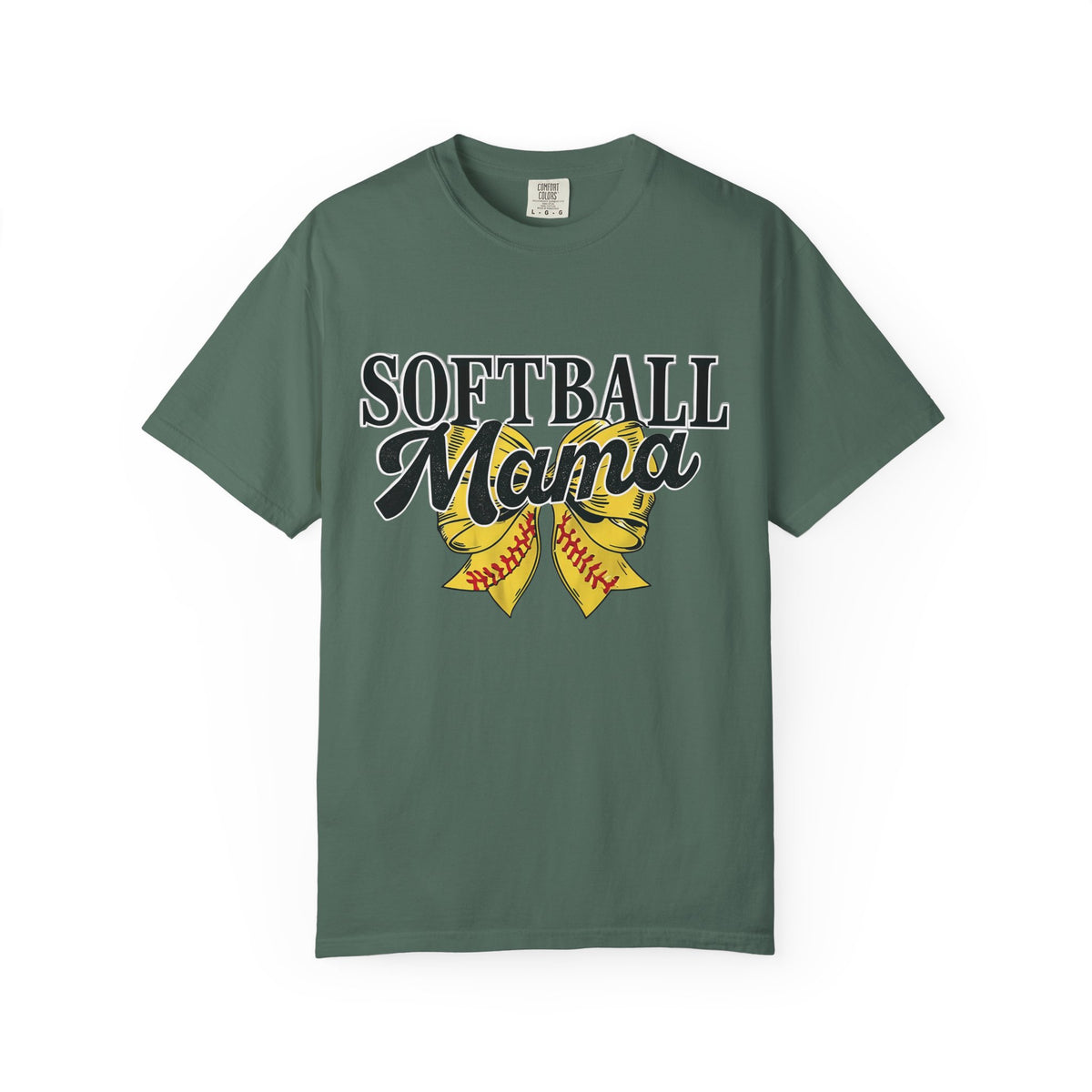 Softball Mama T-Shirt — Vintage Softball Ribbon Design for Moms