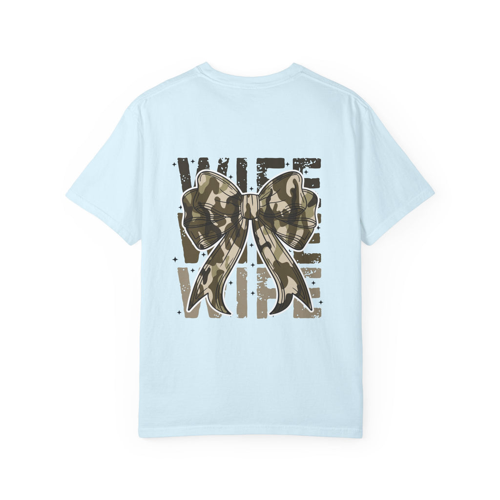 Camo Bow "Wife Vibes" T-Shirt
