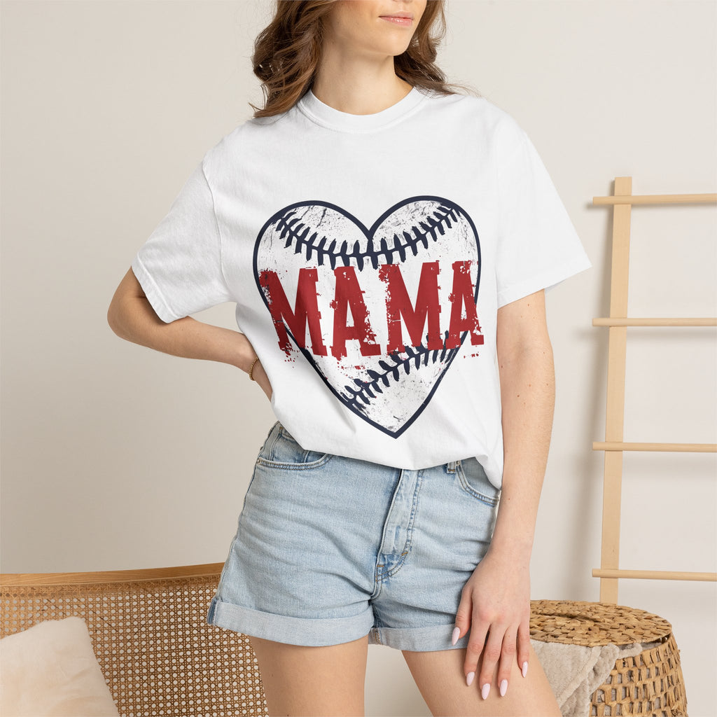 Mama Baseball Heart T-Shirt