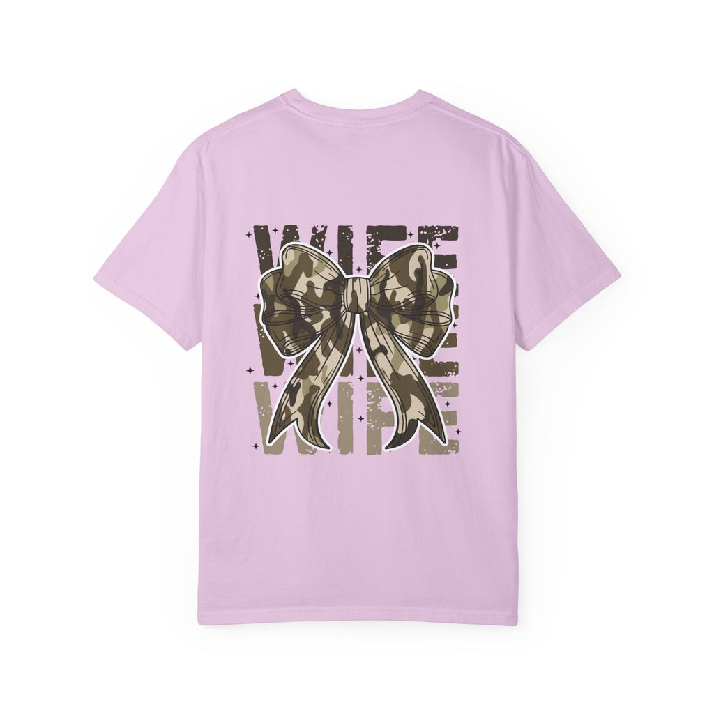 Camo Bow "Wife Vibes" T-Shirt