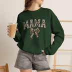Mama Camo Bow Crewneck Sweatshirt