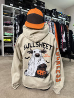 Bullsheet Ghost Cow Halloween Hoodie