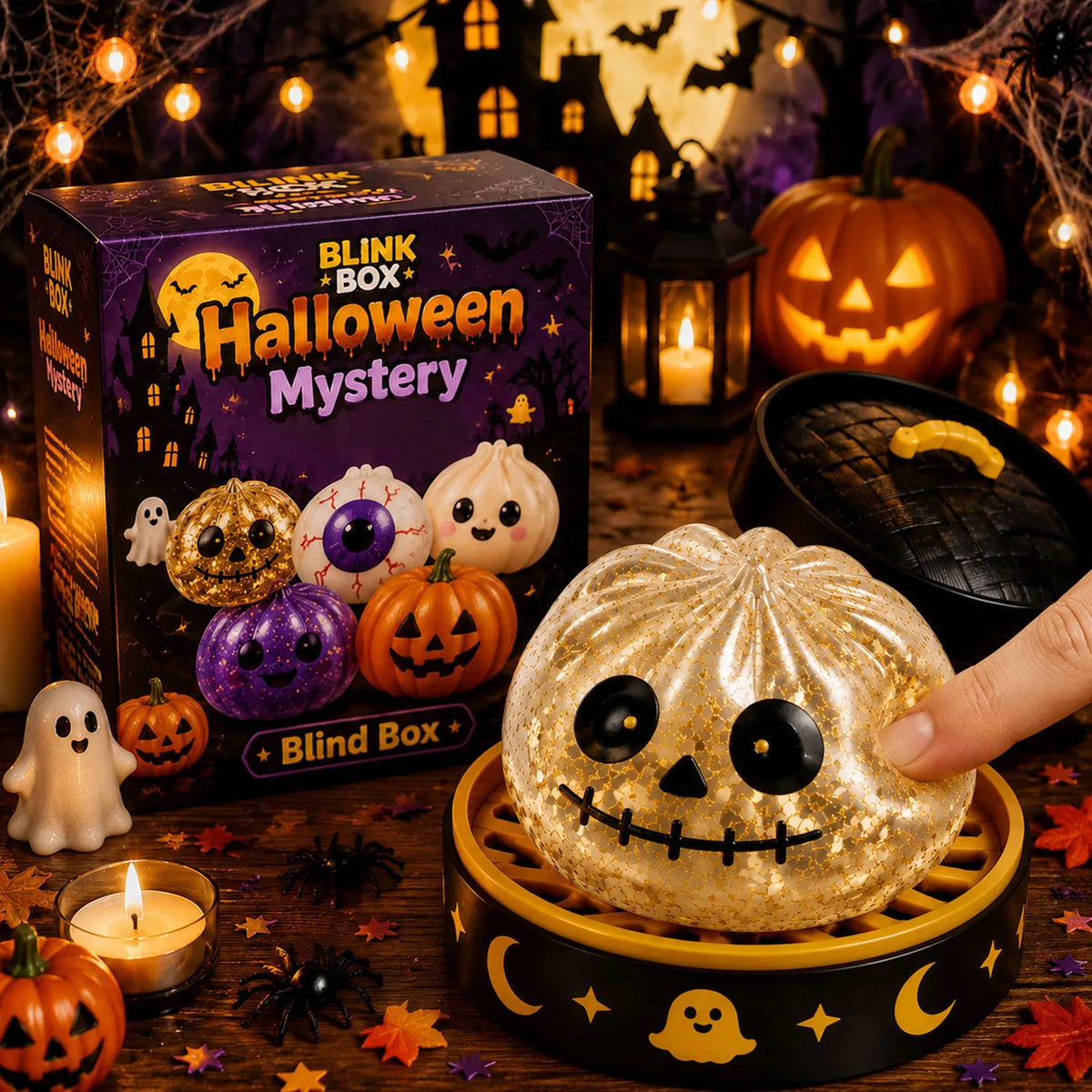 F Color Halloween Dumpling Squishy Toy – Slow Rising Stress Relief