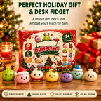 Christmas Squishy Advent Calendar 24 Day Countdown Surprise Box Dumpling Squishies Slow Rebound Squeeze Sensory Gift Decor